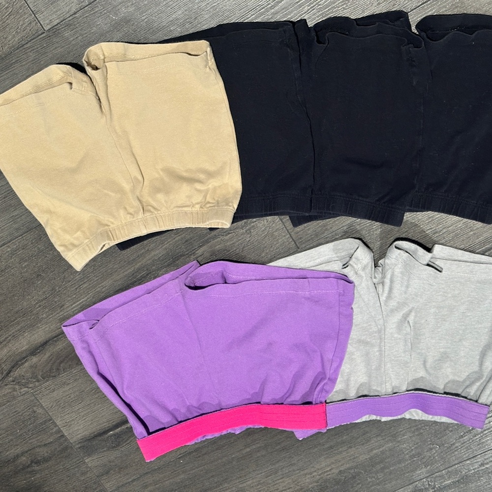 Kids Multi-Pack Bottoms - Black, Tan, Purple, Gray